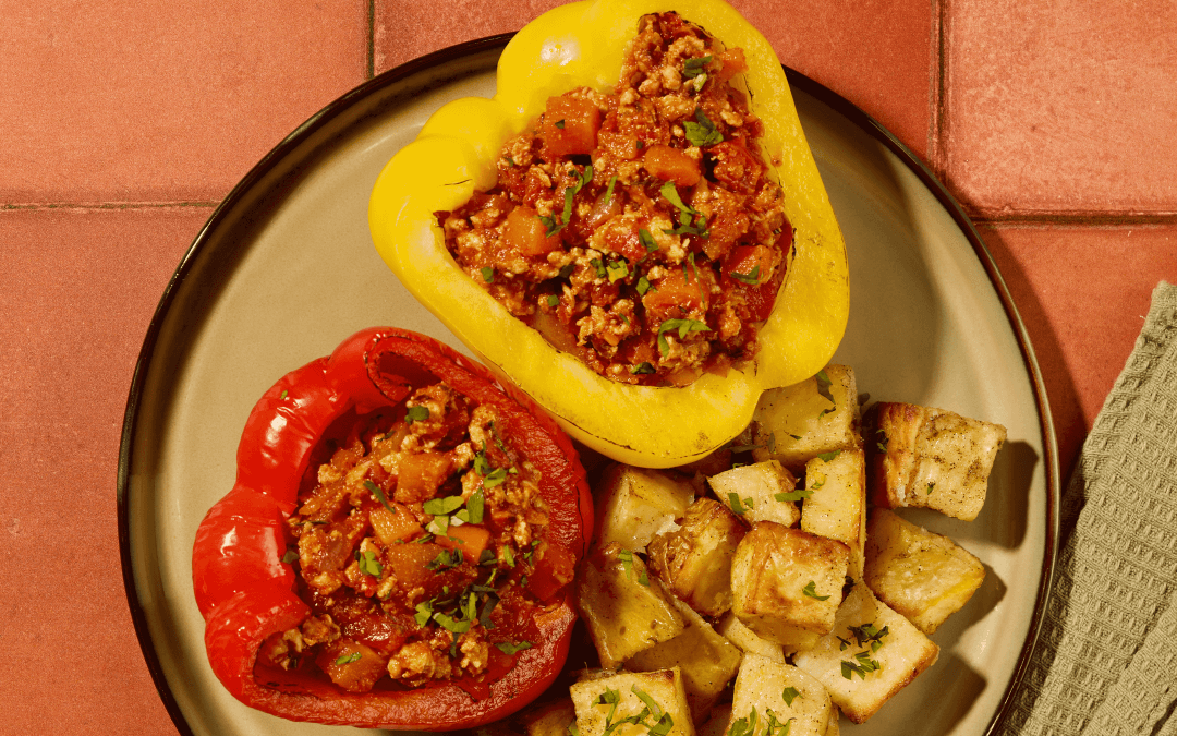 High-Protein Vegan Stuffed Peppers Recipe