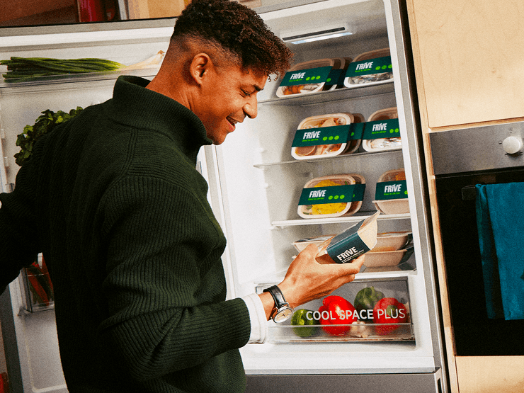 Frive meals and gear ready for a busy routine